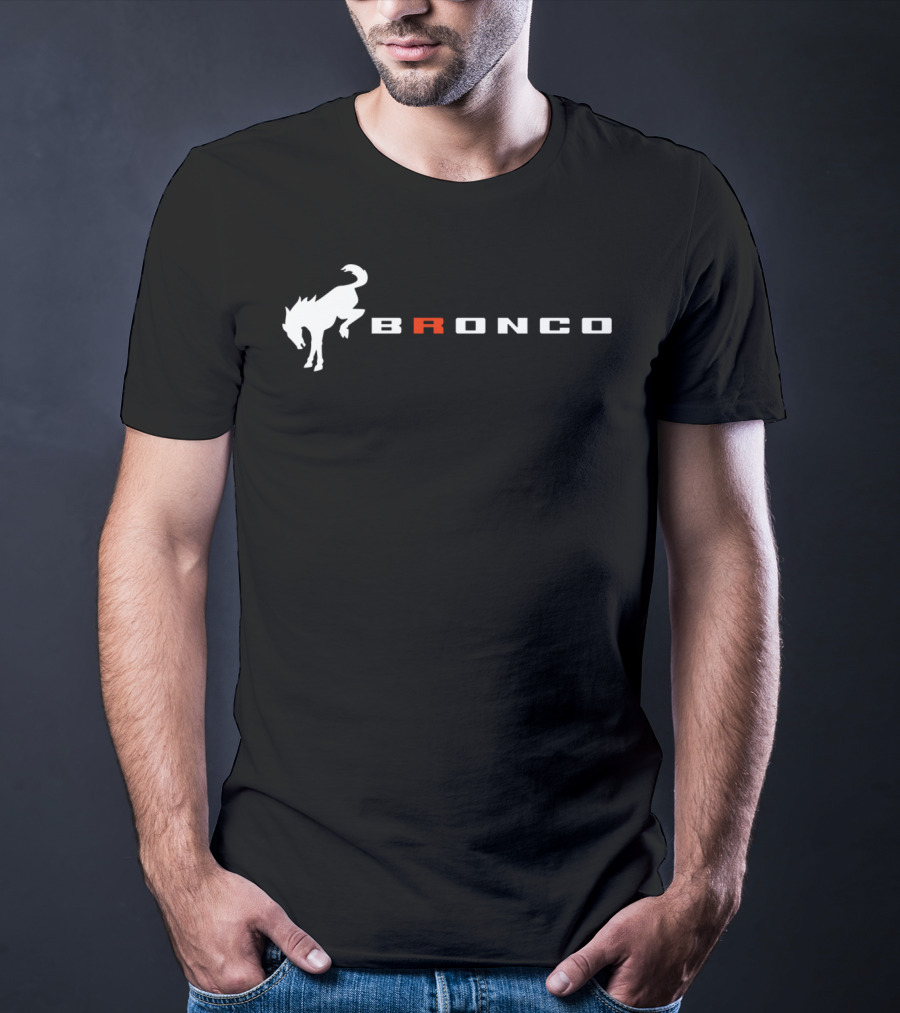 Bronco Logo With Bucking Horse T-Shirt