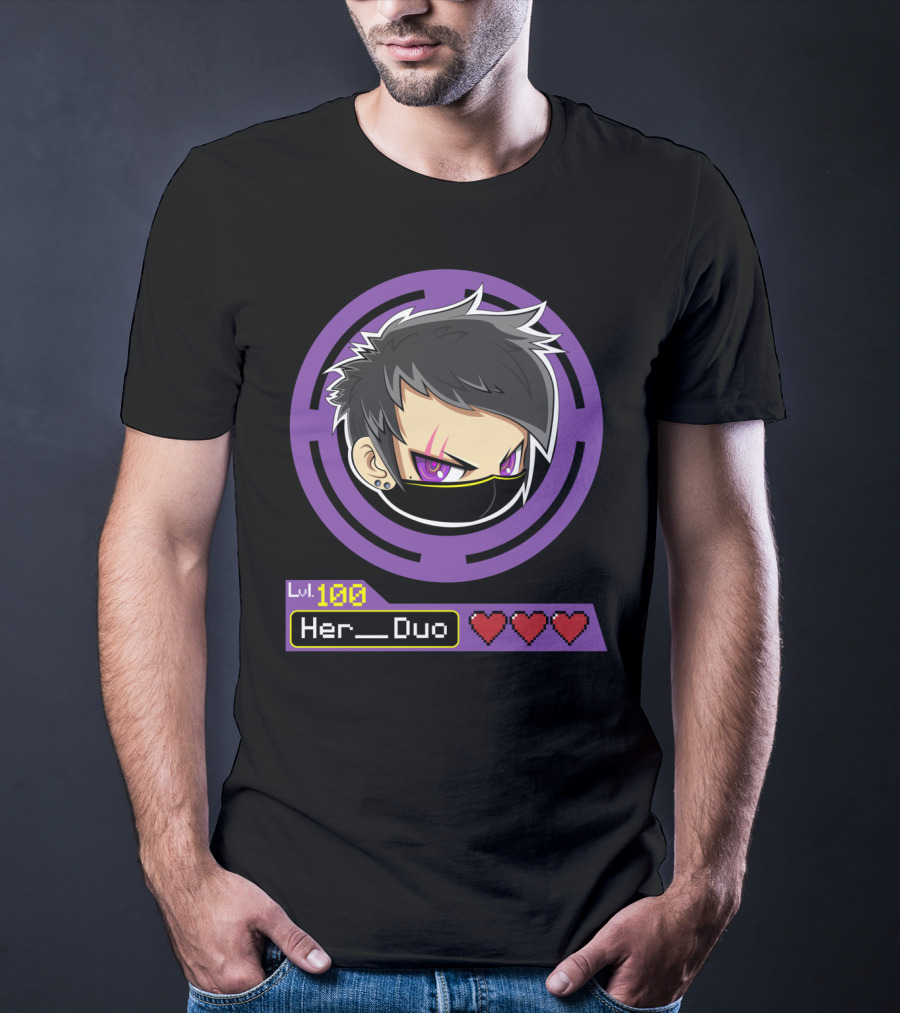 Lvl 100 Her Duo Gamer Couple T-Shirt
