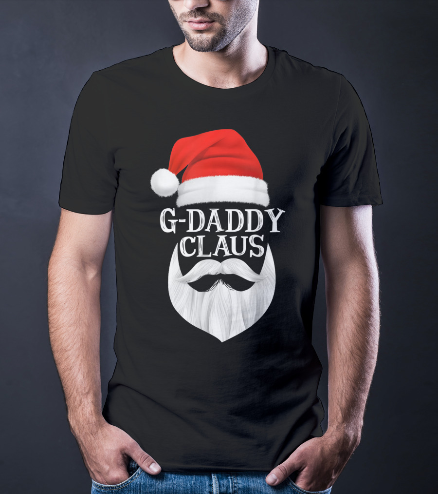 G-Daddy Claus Christmas Beard Santa Hat T-Shirt