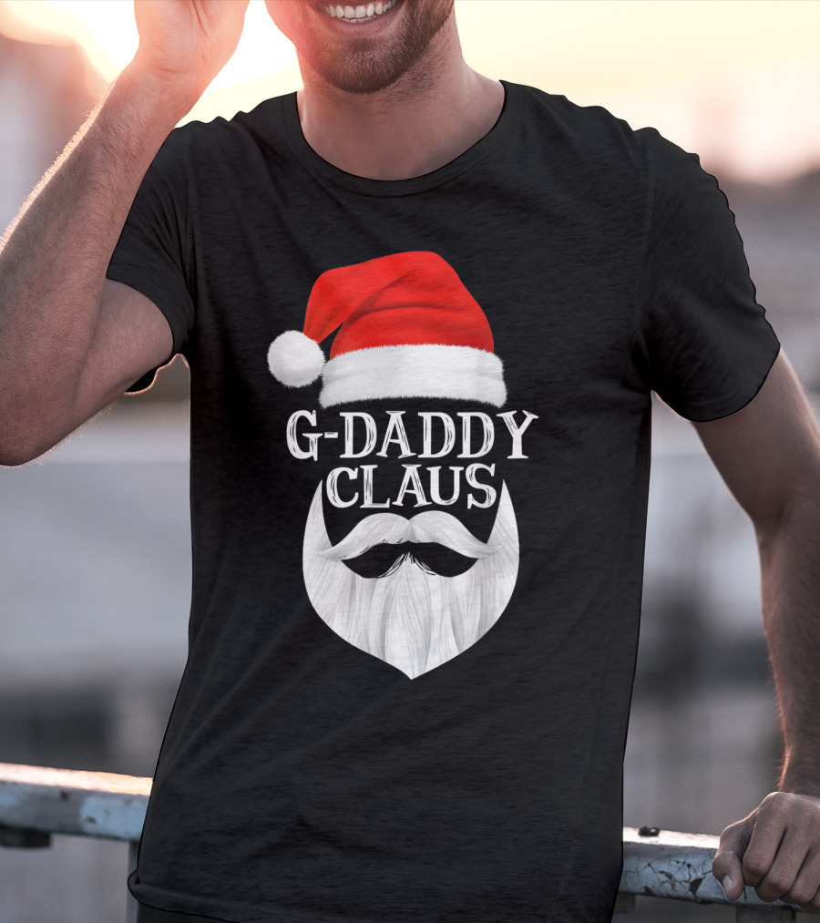G-Daddy Claus Christmas Beard Santa Hat T-Shirt