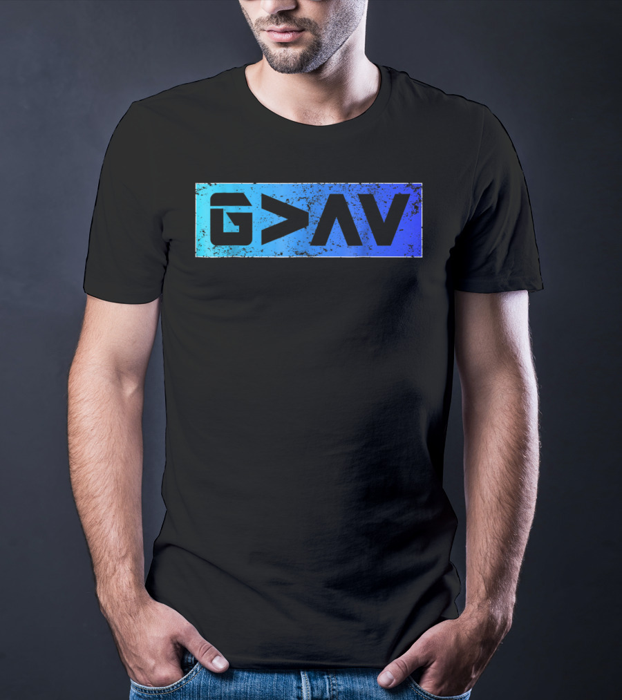 G>∧∨ Blue Gradient Spiritual T-Shirt