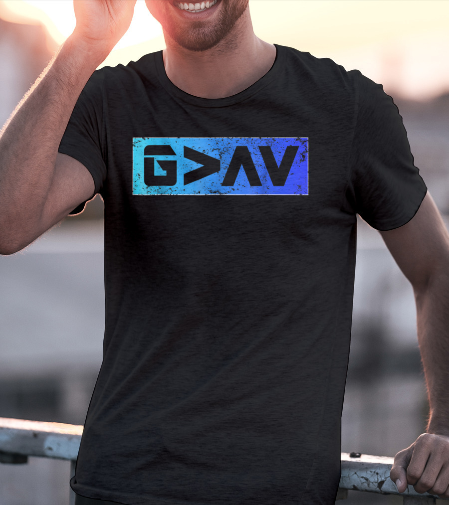 G>∧∨ Blue Gradient Spiritual T-Shirt
