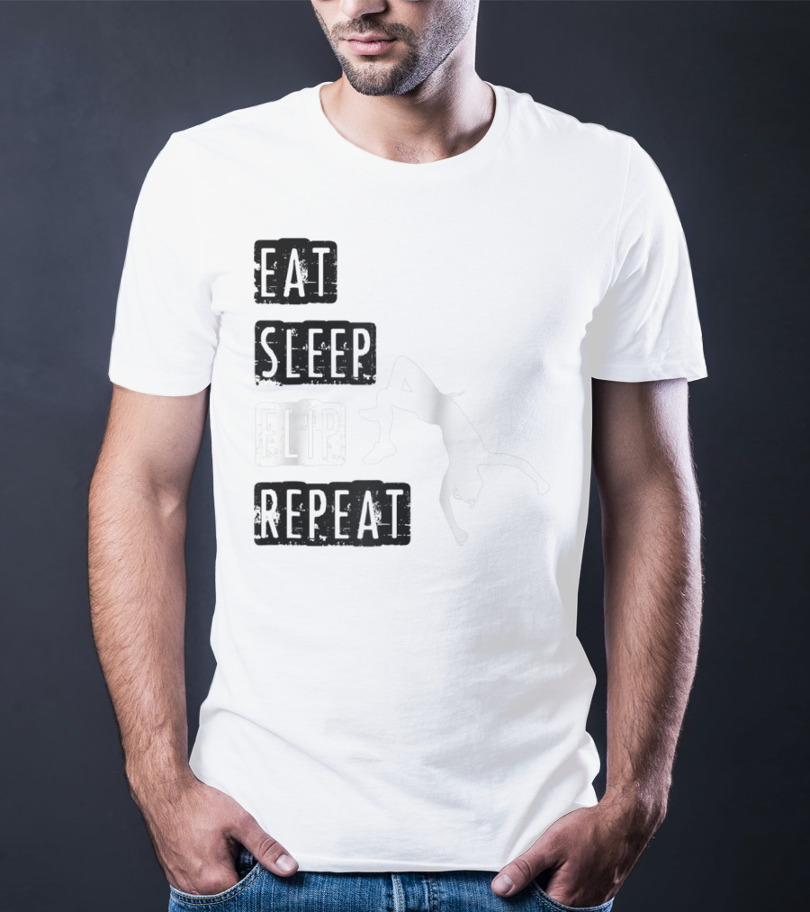 Gymnastics Eat Sleep Flip Repeat Gymnast T-Shirt
