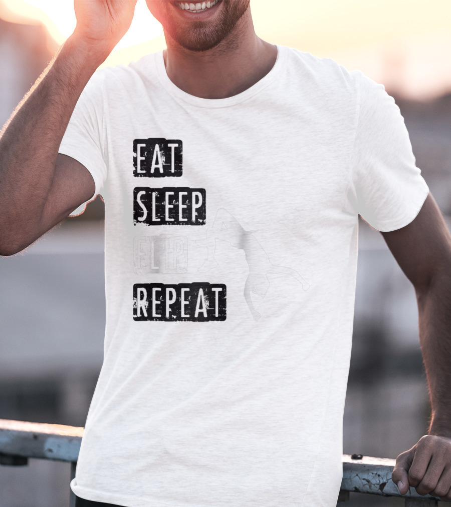 Gymnastics Eat Sleep Flip Repeat Gymnast T-Shirt