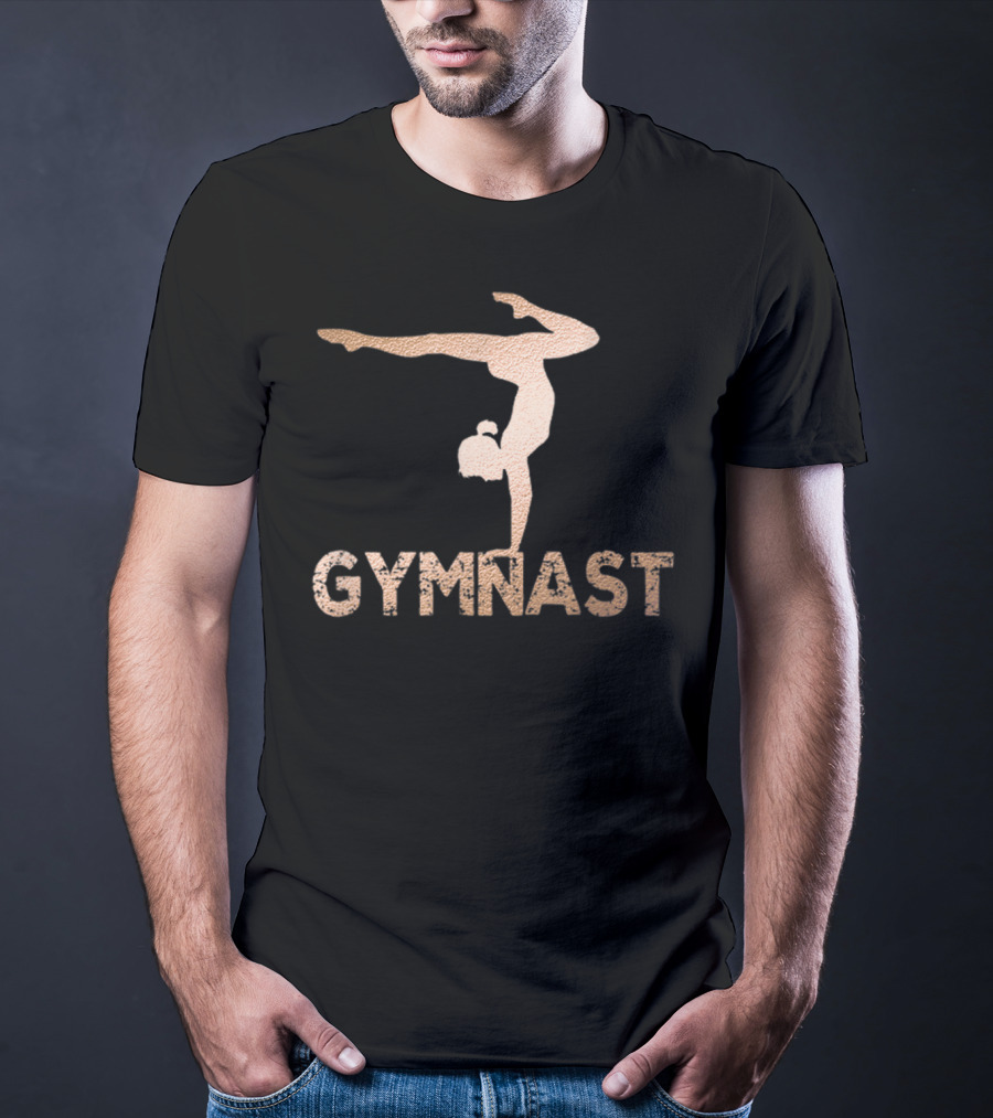 Gymnastics Women Girls Rose Gold Handstand Pose T-Shirt