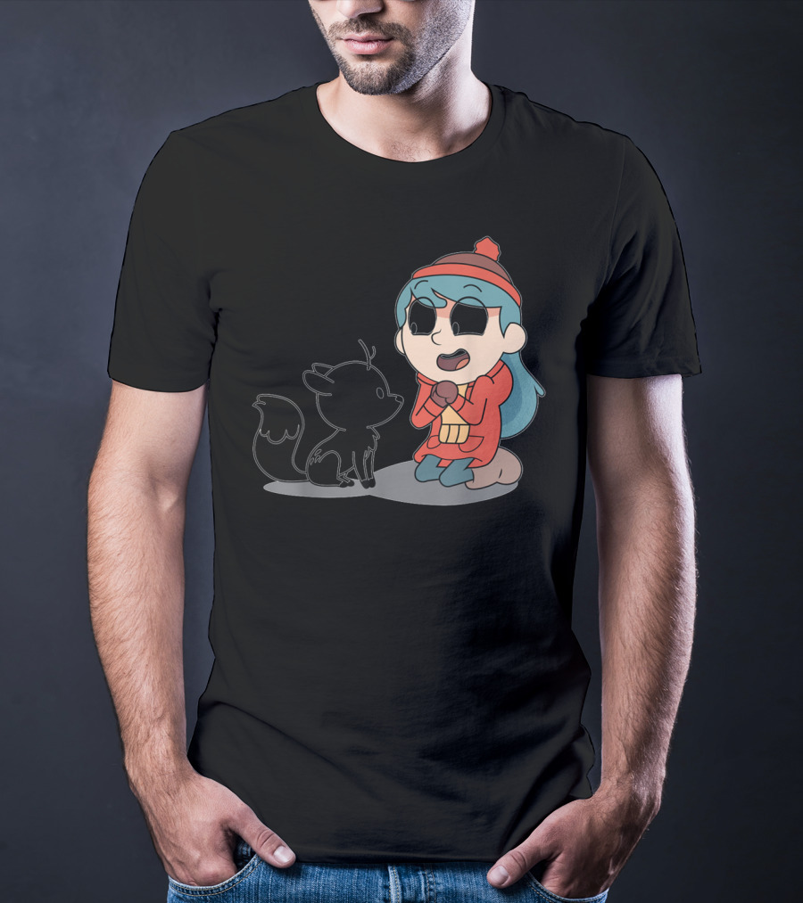 Hilda And Twig Sitting Joyfully In Winter Wear T-Shirt