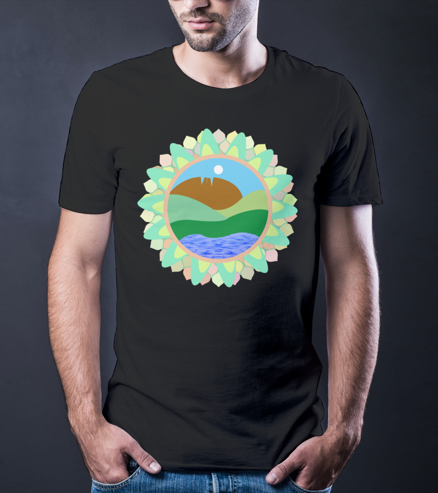 Horsetooth Rock Fort Collins Colorado Co Scenic Mountain Lake Sunburst T-Shirt