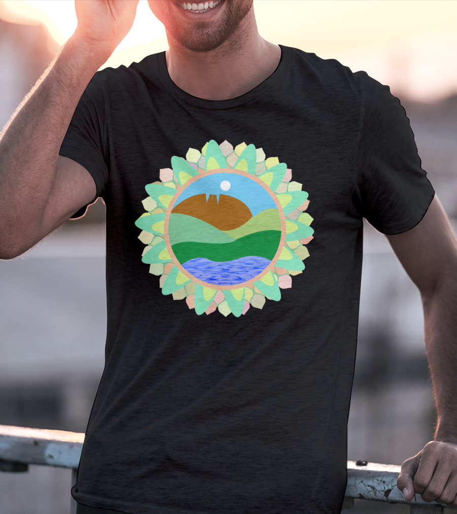 Horsetooth Rock Fort Collins Colorado Co Scenic Mountain Lake Sunburst T-Shirt