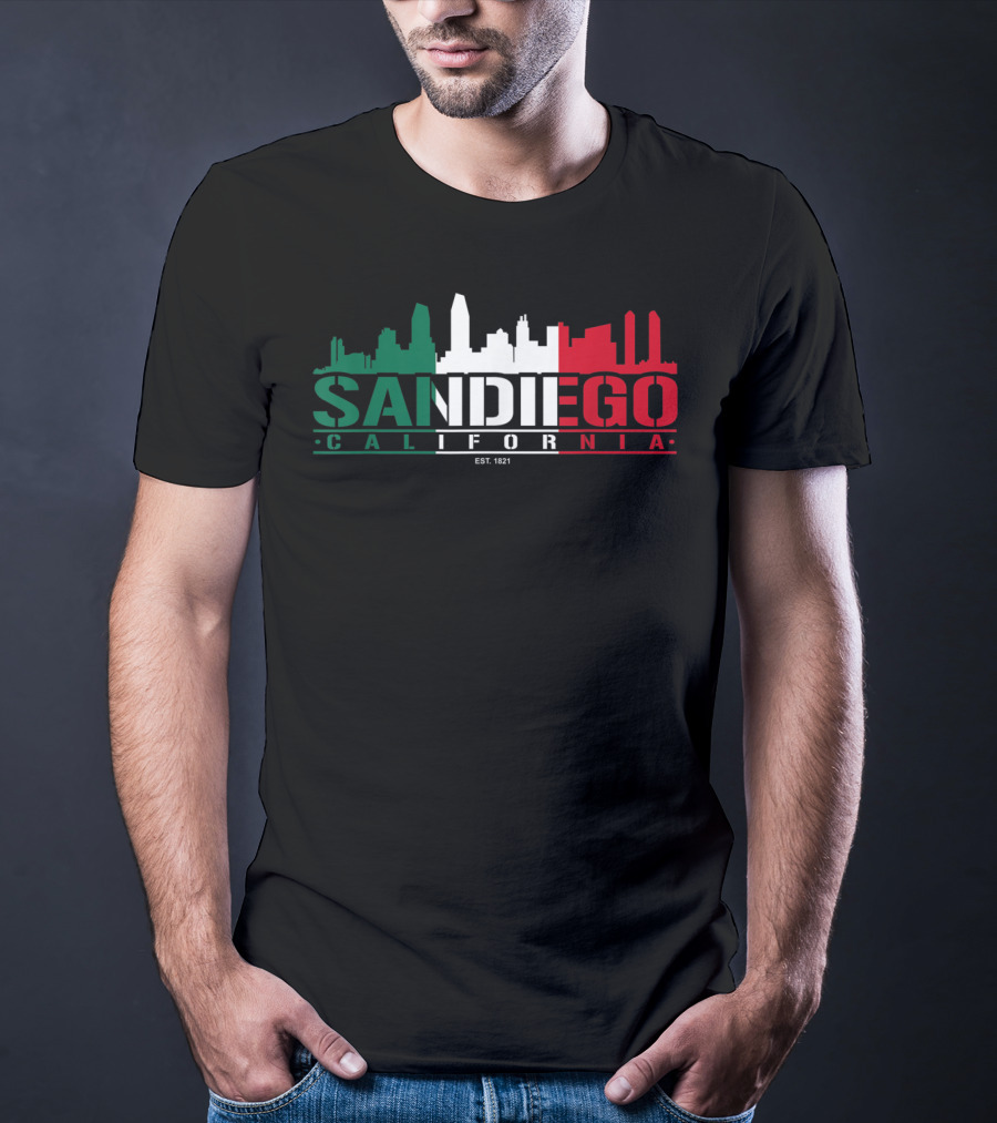 San Diego California Skyline Est. 1821 Classic Look T-Shirt