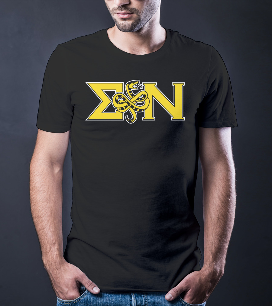 Sigma Nu Serpent Logo Classic Fit Greek Letters T-Shirt
