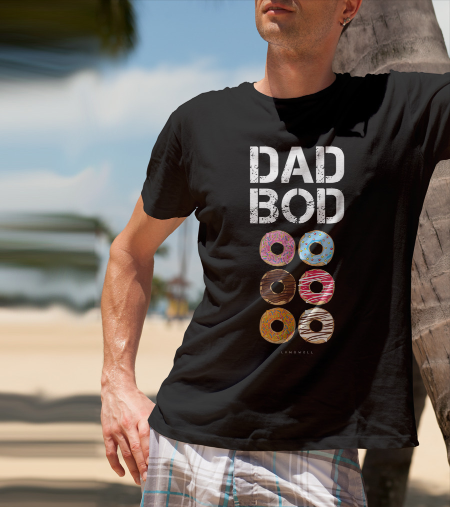 Dad Bod Donut Six Pack Daddy Gym Lumowell T-Shirt
