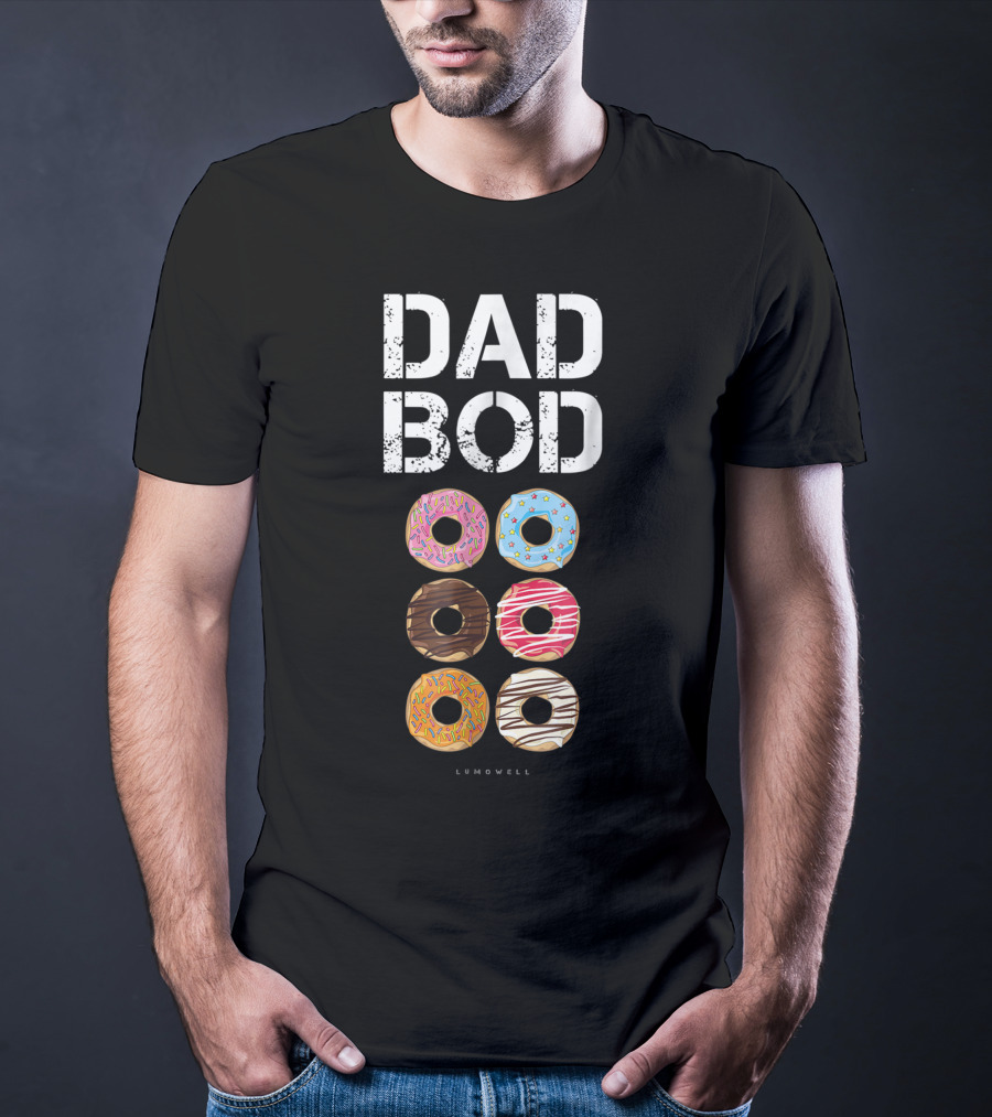Dad Bod Donut Six Pack Daddy Gym Lumowell T-Shirt