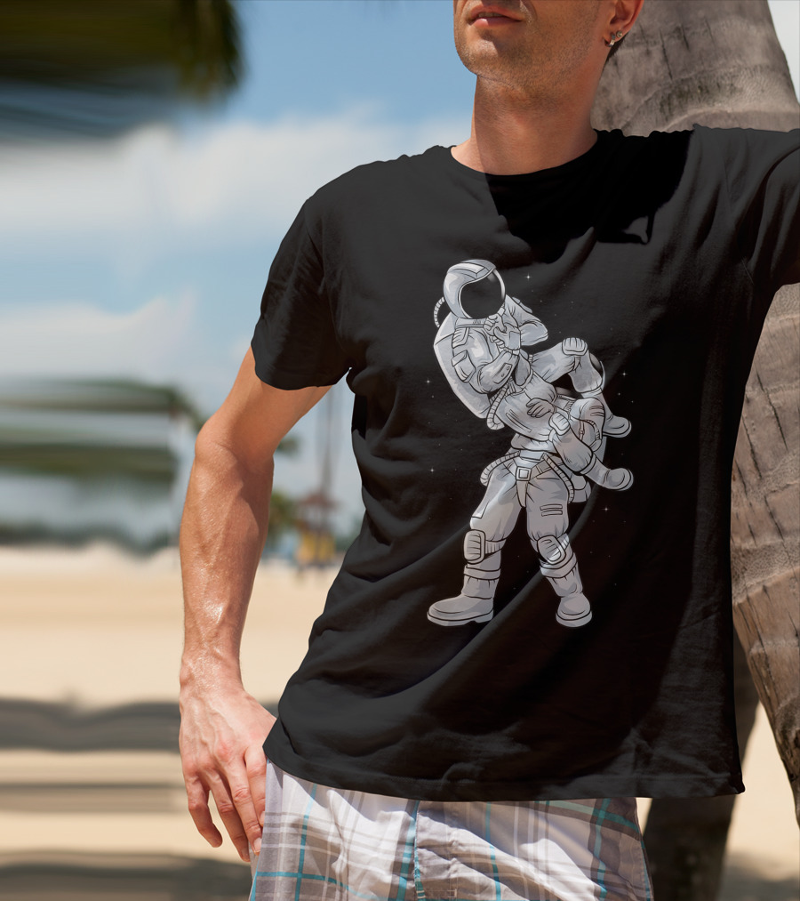 Galaxy Astronaut Armbar BJJ Jiujitsu Technique T-Shirt