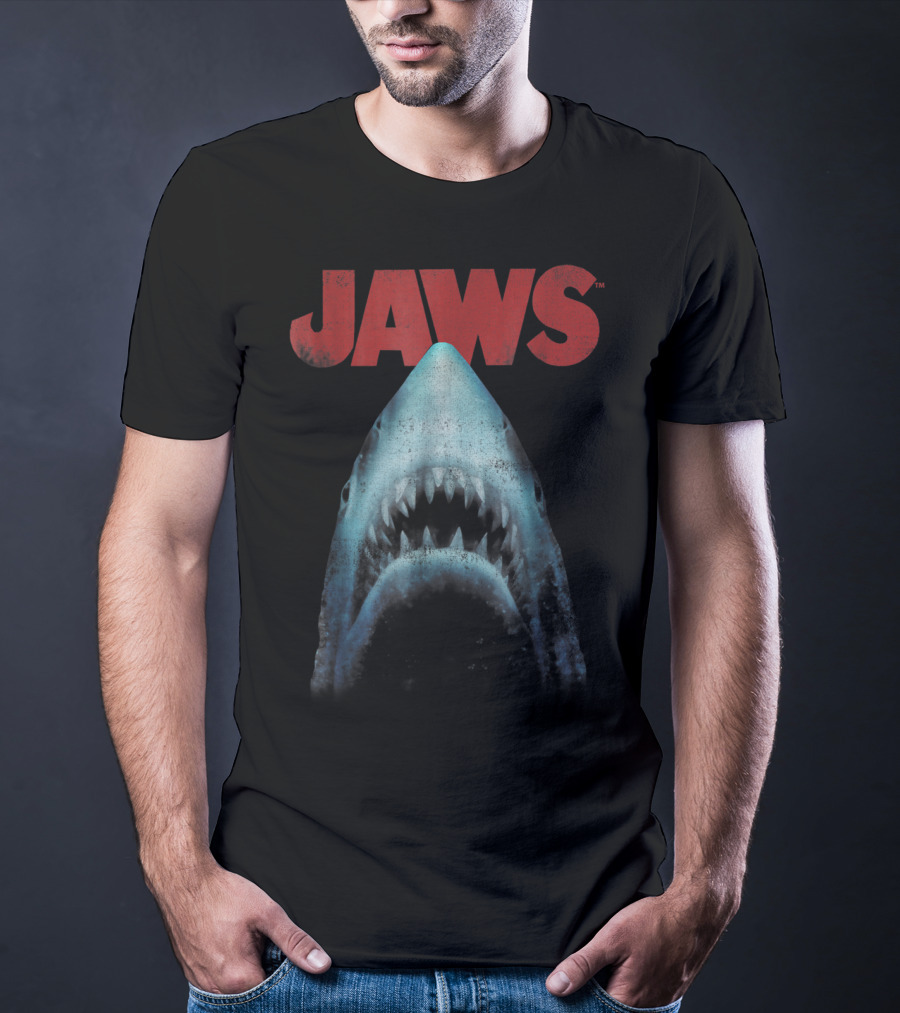 Jaws Classic Movie Shark Closeup T-Shirt