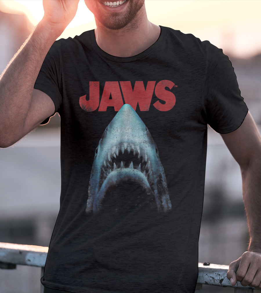 Jaws Classic Movie Shark Closeup T-Shirt