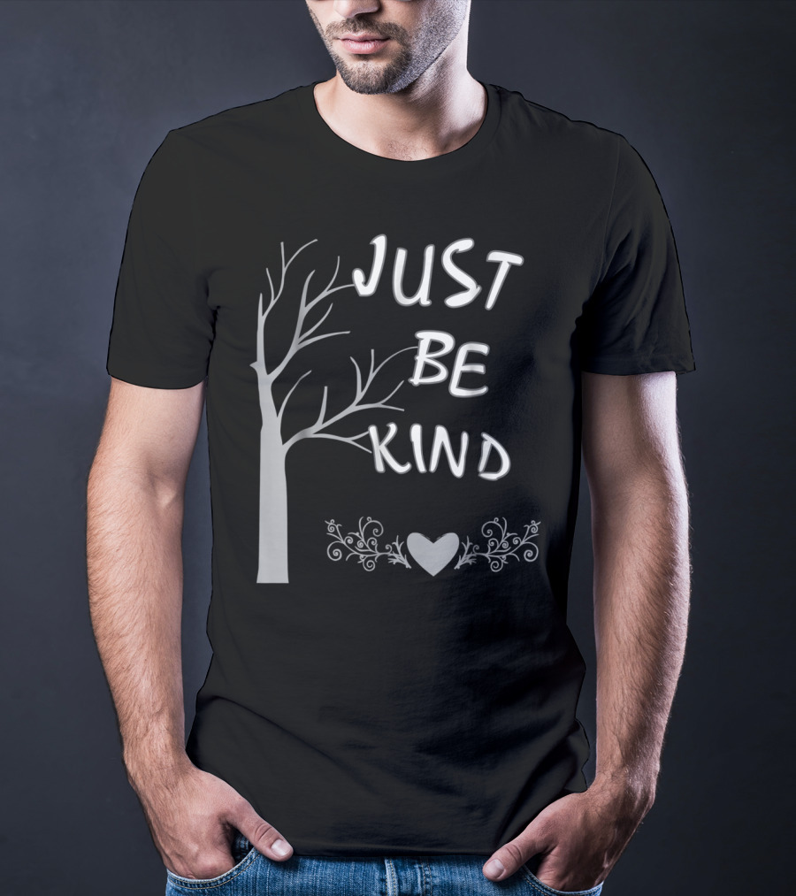 JUST BE KIND Tree Heart Flourish T-Shirt