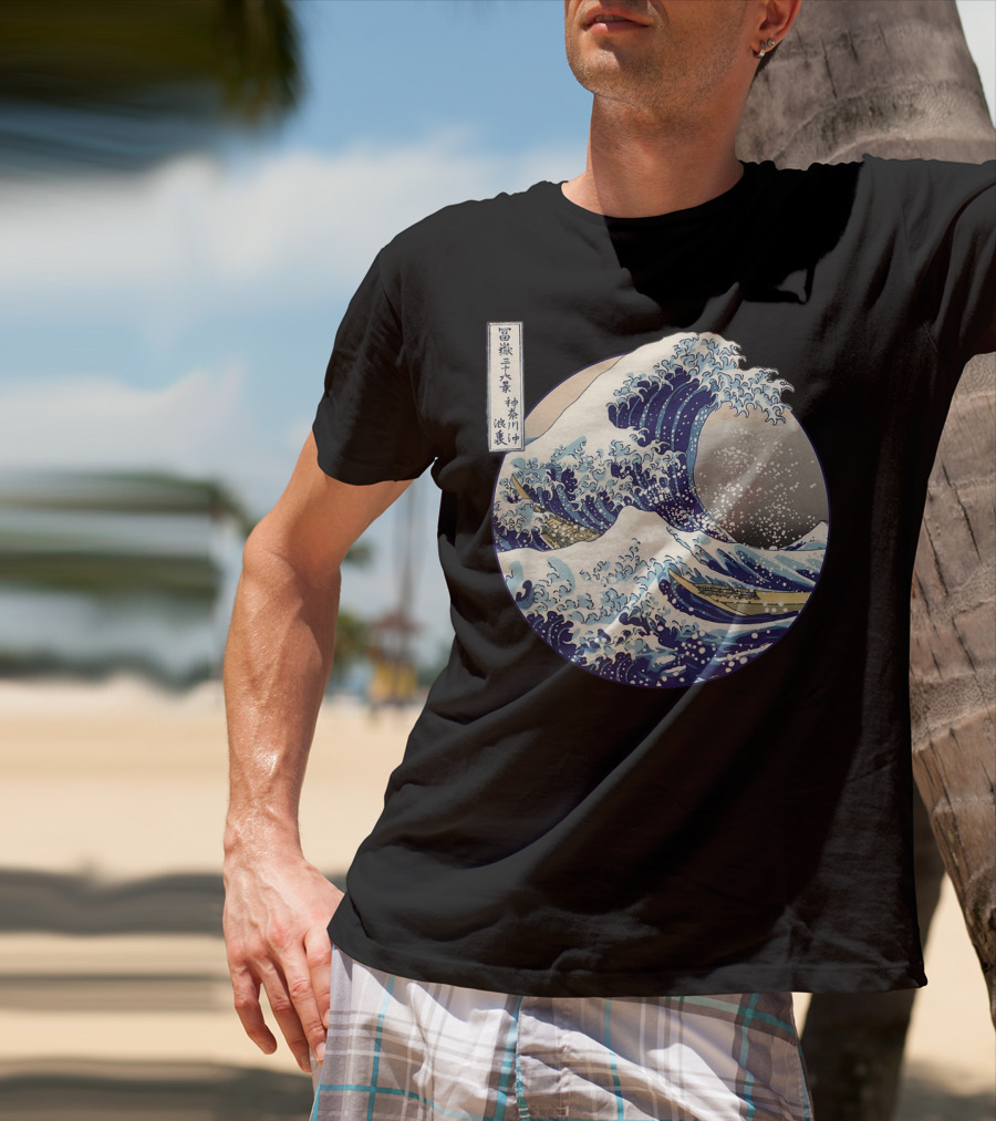 Kanagawa Japanese The Great Wave Off Kanagawa Classic Ukiyo-e T-Shirt