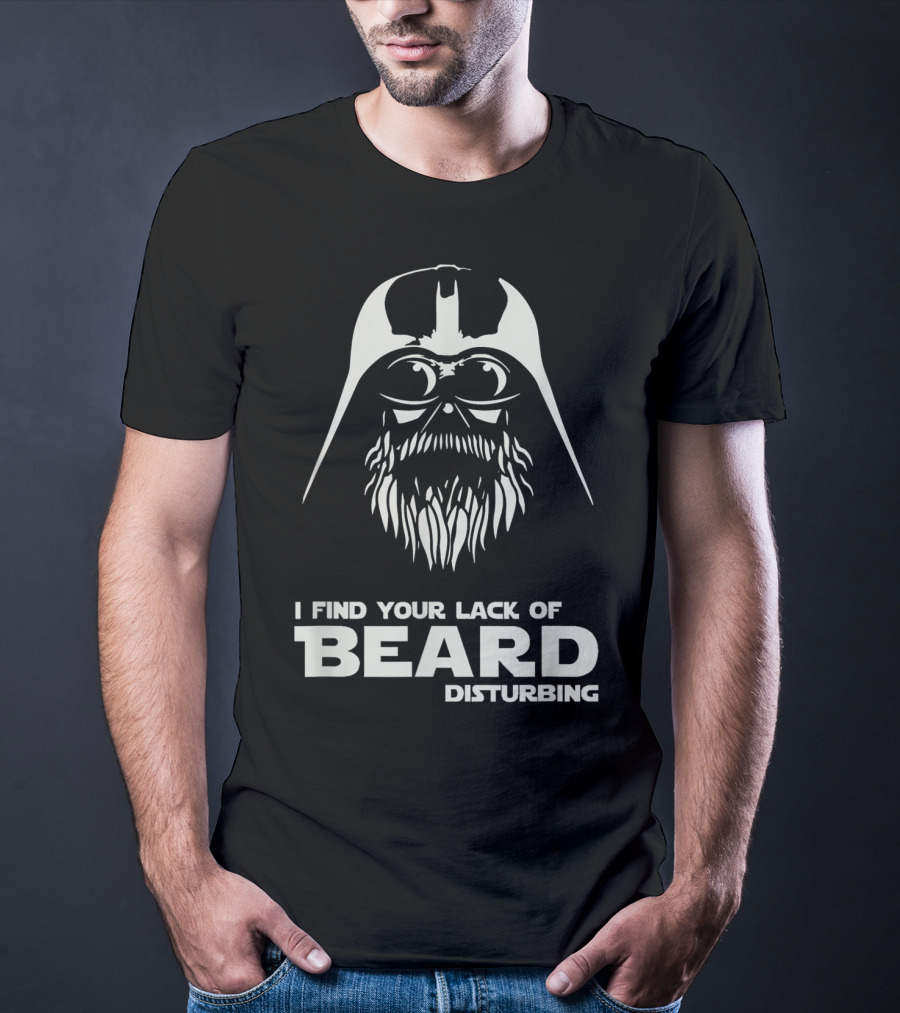 Mens I Find Your Lack Of Beard Disturbing Darth Vader T-Shirt