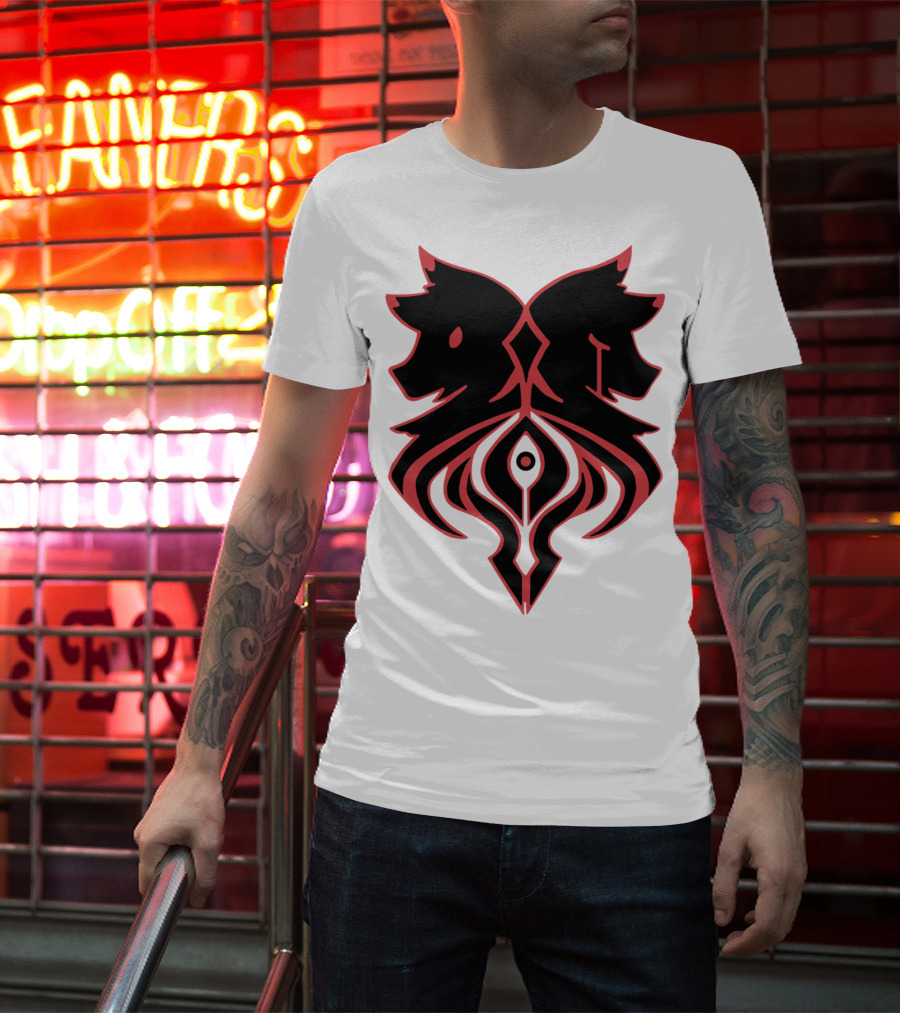 Aaron Lycan Twin Wolf Emblem T-Shirt