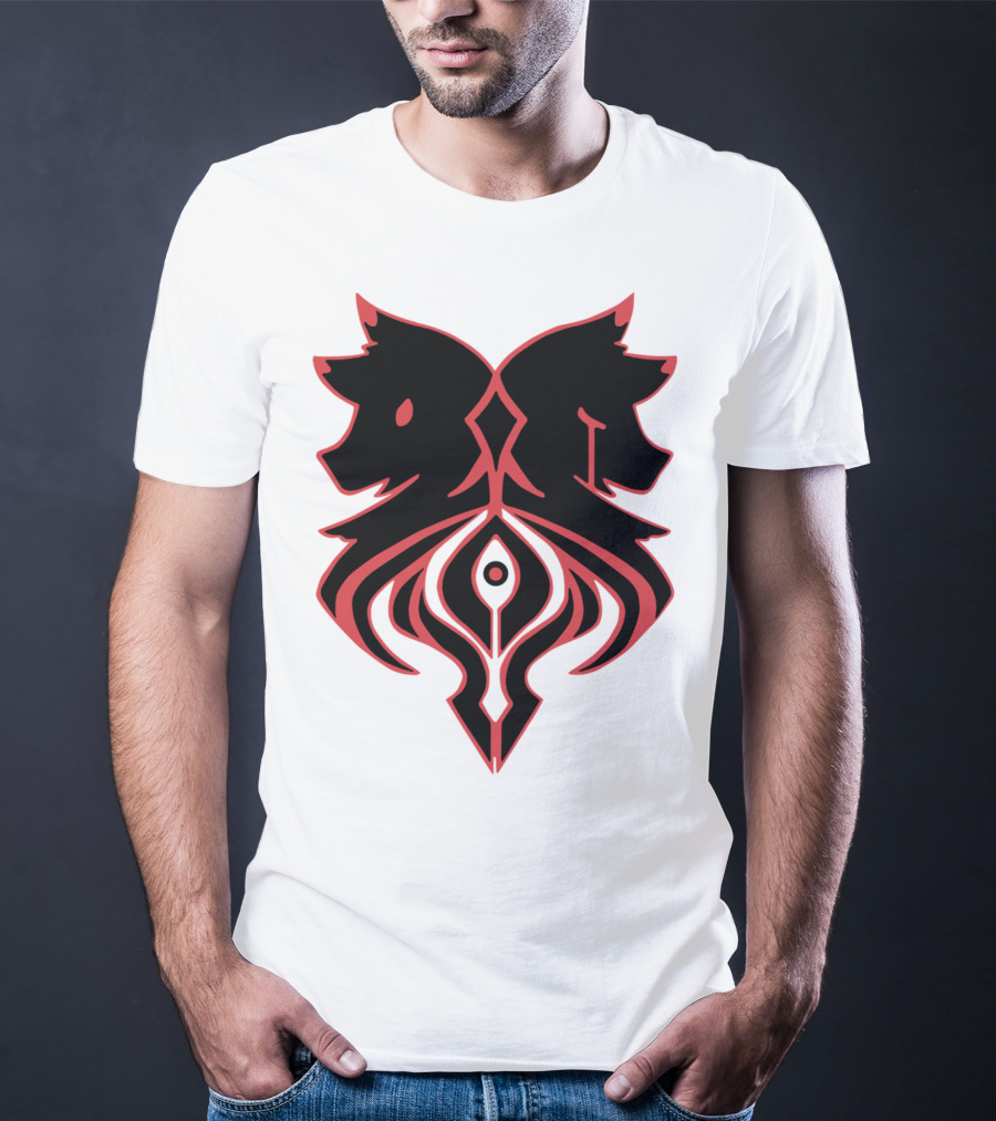 Aaron Lycan Twin Wolf Emblem T-Shirt