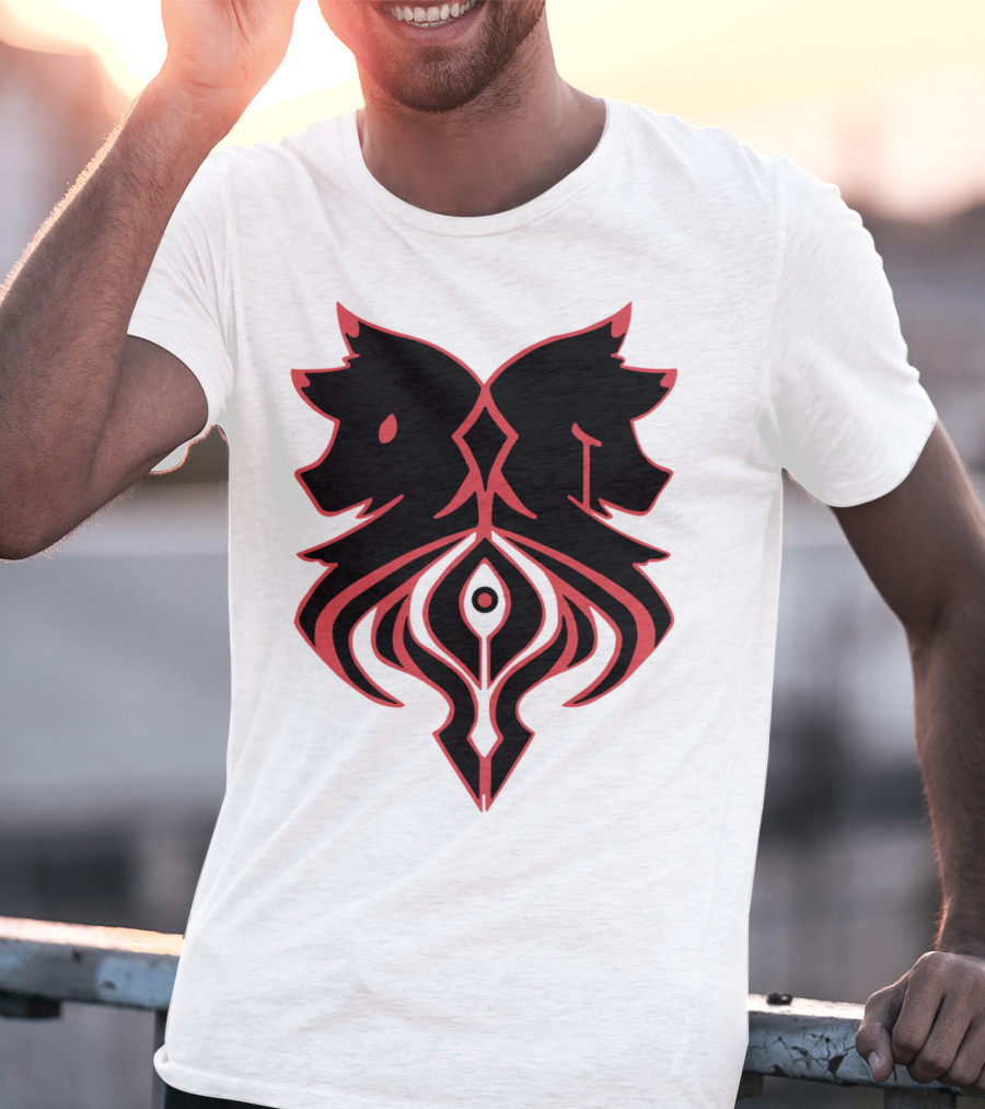 Aaron Lycan Twin Wolf Emblem T-Shirt