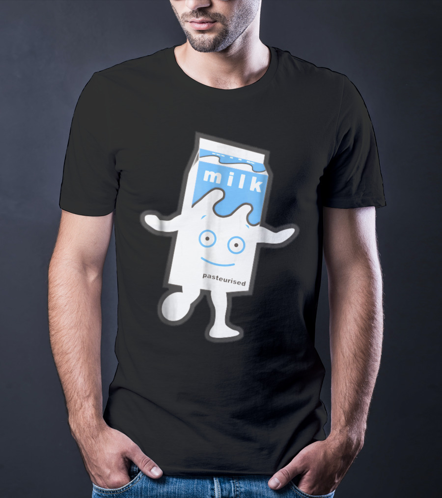 Blur Milky Milk Pasteurised Smiling Carton T-Shirt