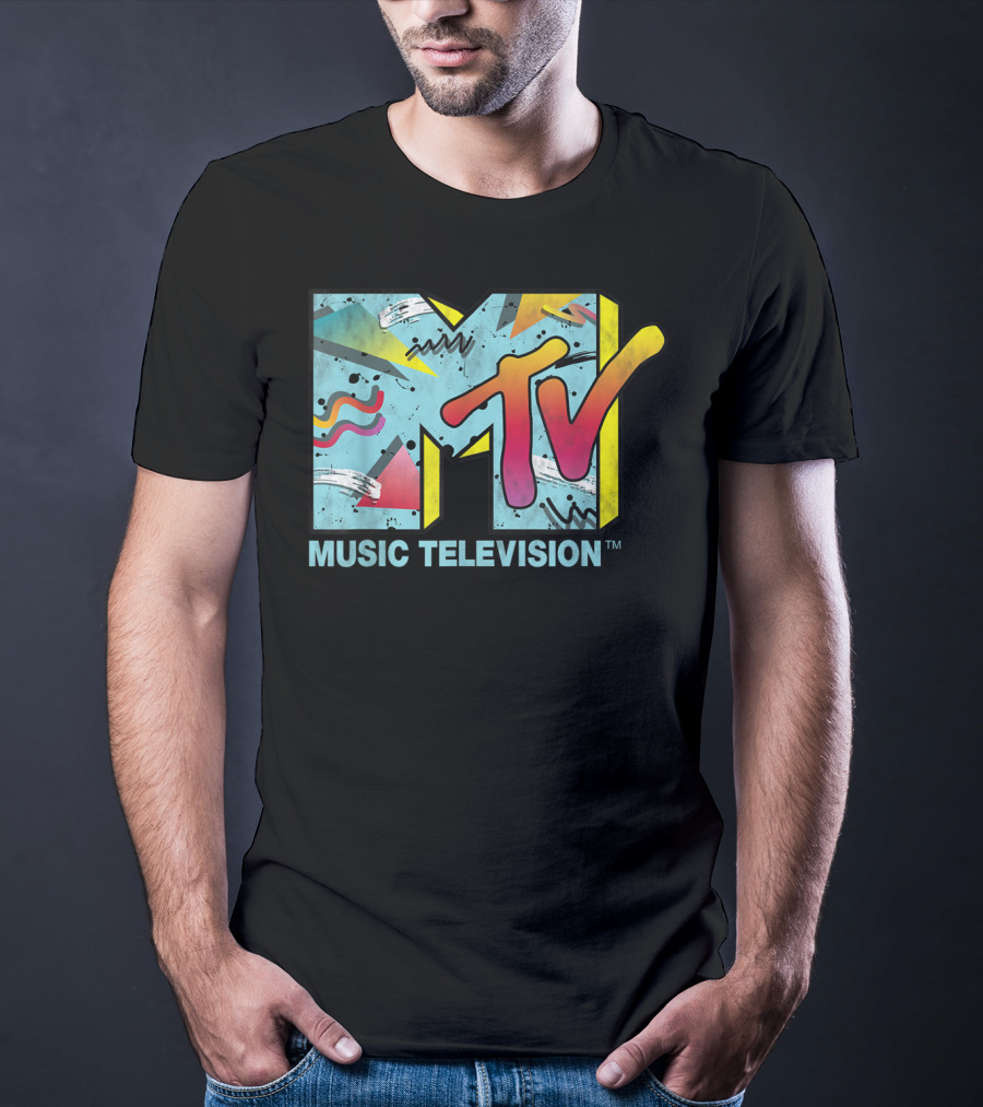 MTV Music Television Vibrant Retro 80s T-Shirt