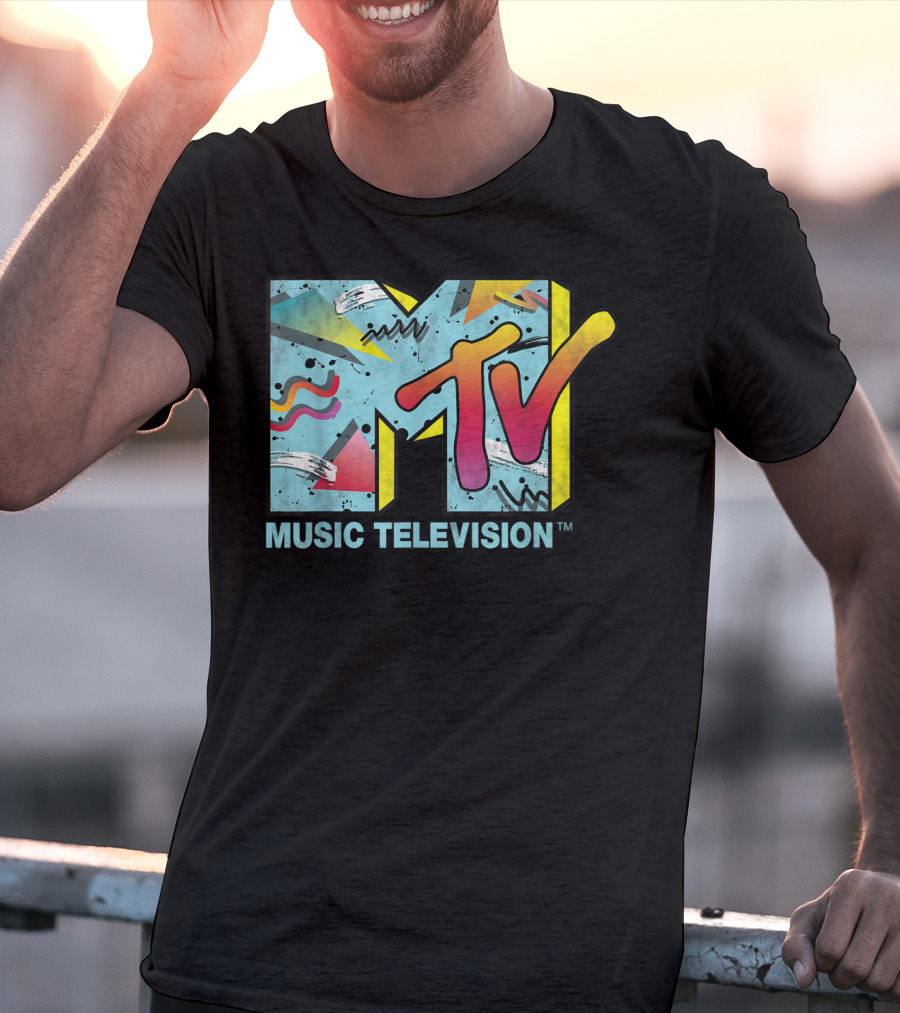 MTV Music Television Vibrant Retro 80s T-Shirt