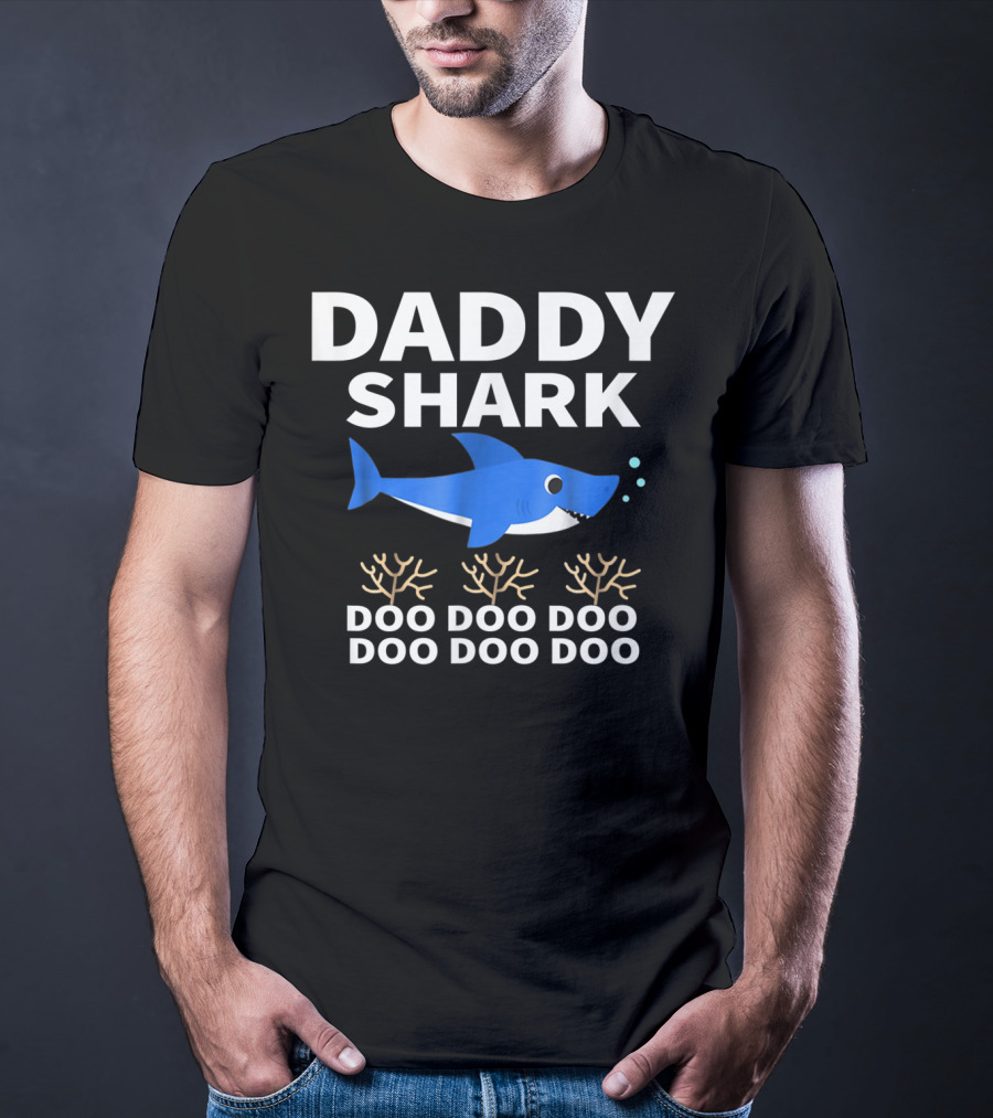 Daddy Shark Doo Doo Father's Day From Wife Son T-Shirt