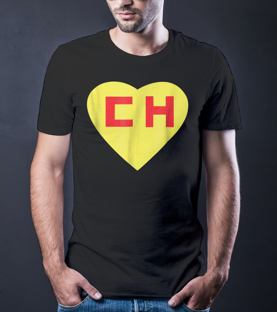 CH Heart El Chapulin Mexican Super Hero Colorado T-Shirt