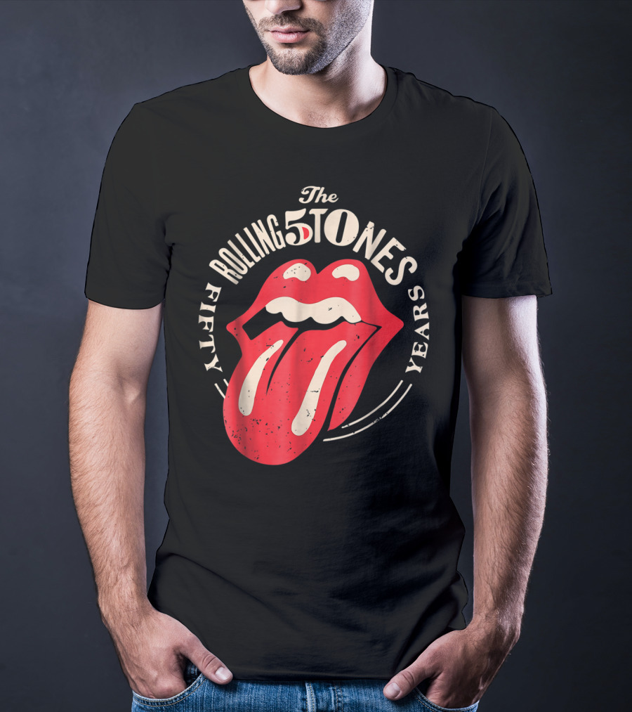 The Rolling Stones Fifty Years 5 Tongue Lips T-Shirt