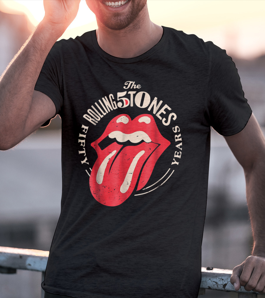 The Rolling Stones Fifty Years 5 Tongue Lips T-Shirt