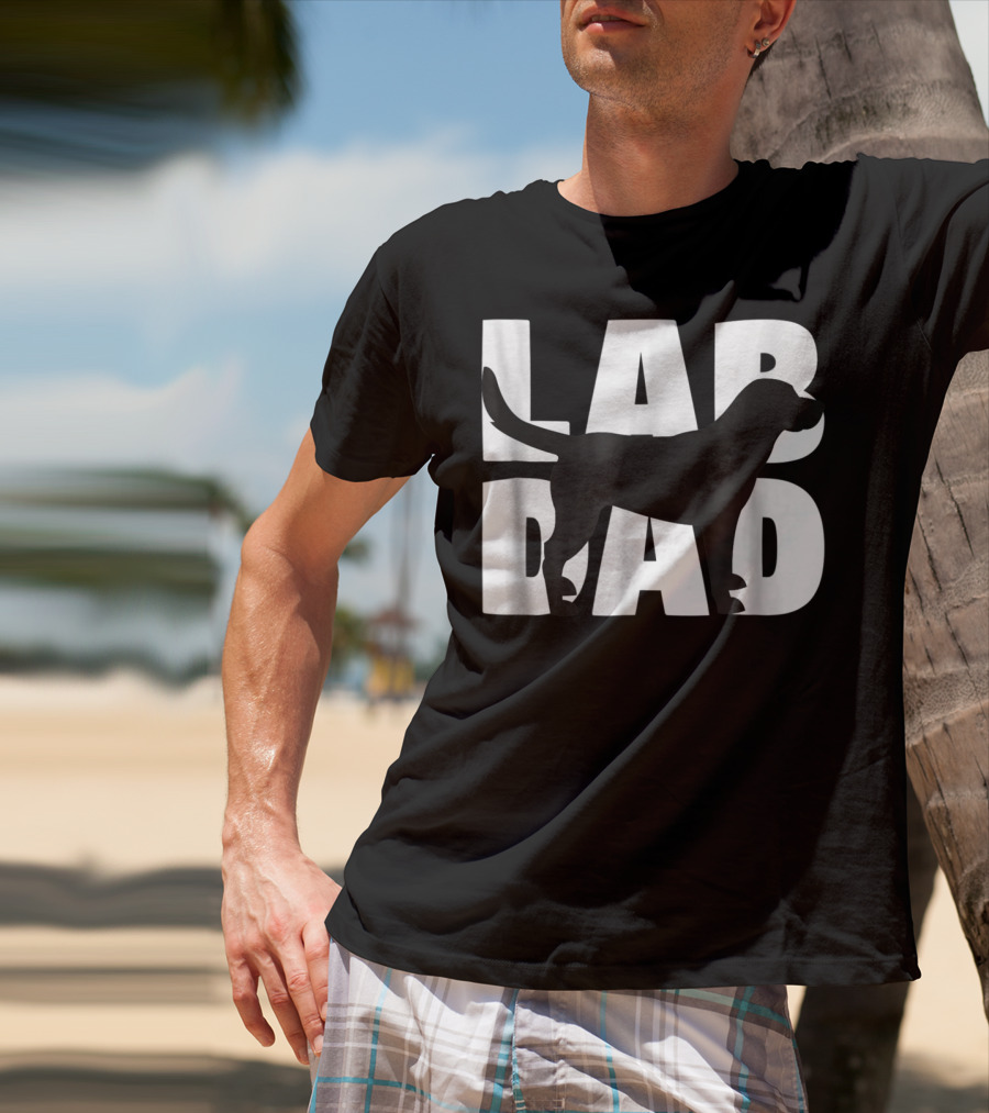 Lab Dad Labrador Retriever Dad Labrad T-Shirt