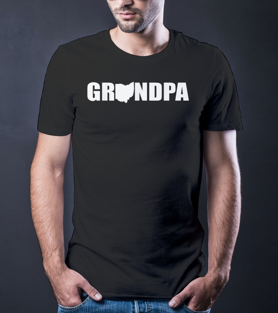 Grandpa Ohio State Pride Cool Mens Father's T-Shirt