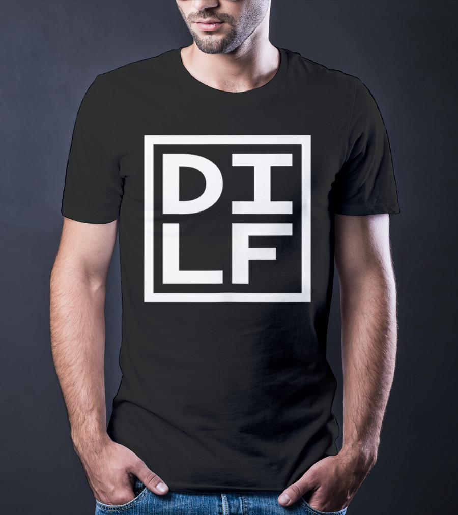 DILF Dad Square Minimal T-Shirt