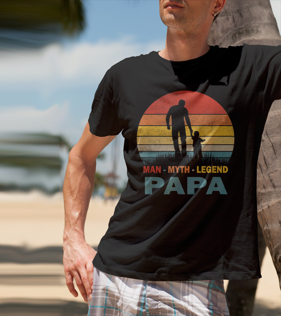 PAPA Man Myth Legend Mens Papa T-Shirt