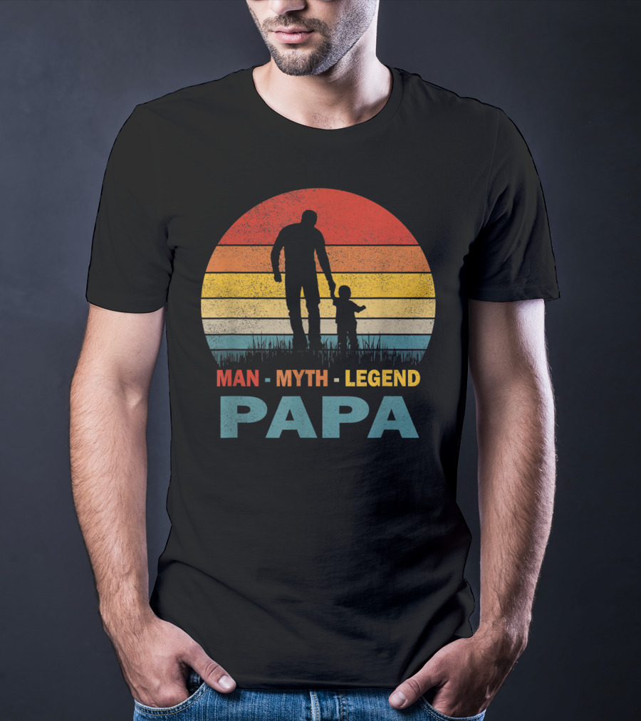 PAPA Man Myth Legend Mens Papa T-Shirt