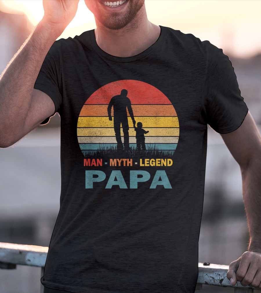 PAPA Man Myth Legend Mens Papa T-Shirt