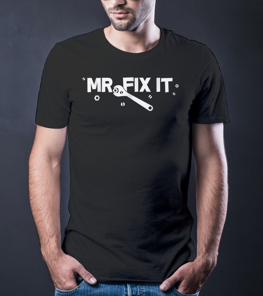 Mr Fix It Handyman Grandpa Wrench And Nuts T-Shirt