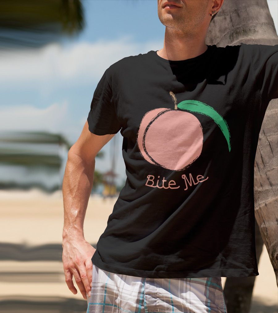 Peach Bite Me T-Shirt