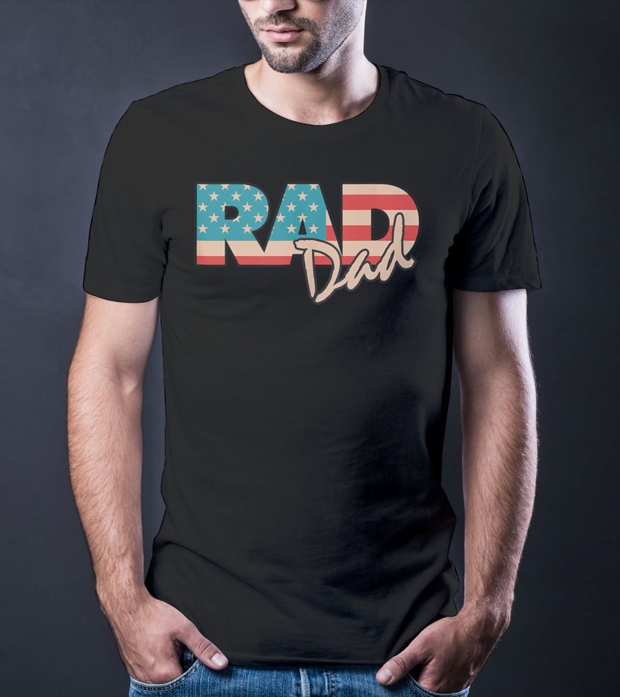 Rad Dad Vintage 1990's American Flag T-Shirt