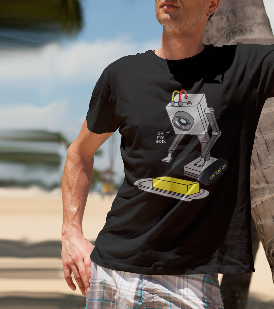 Rick And Morty Pass The Butter Oh My God Robot Scene T-Shirt