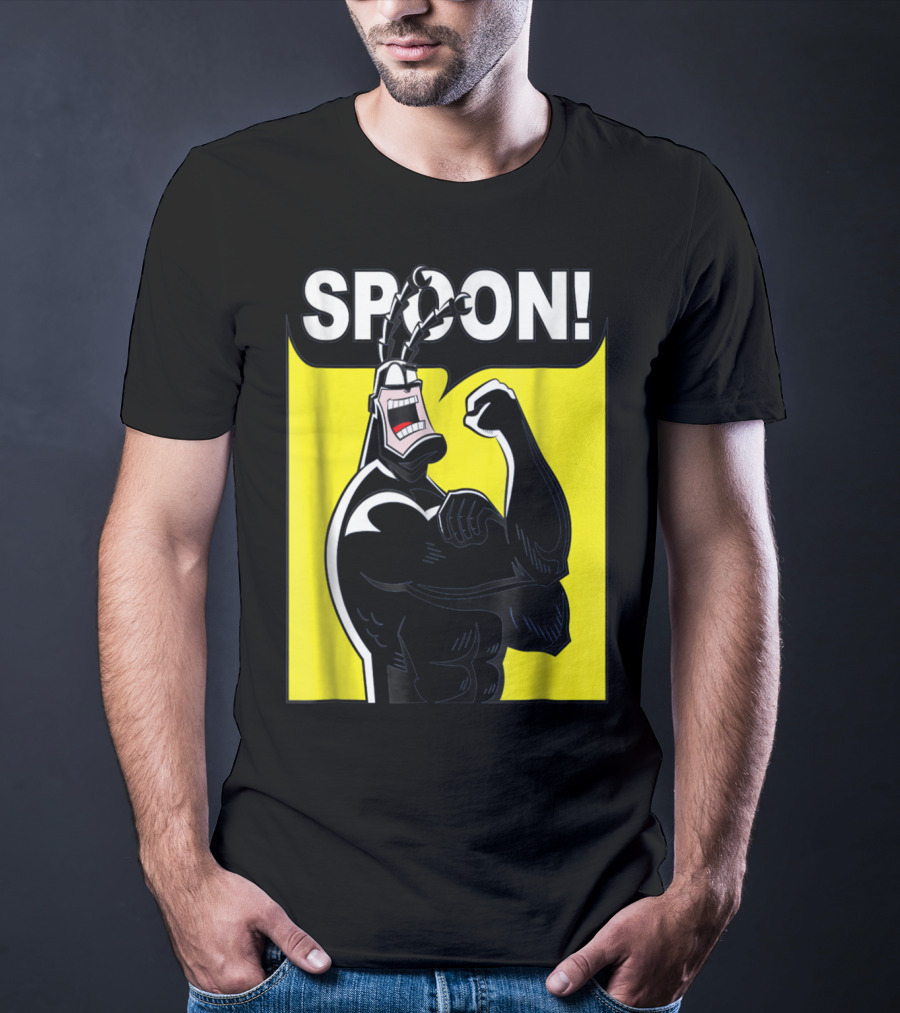 SPOON Tick Character Shouting Classic Comic T-Shirt