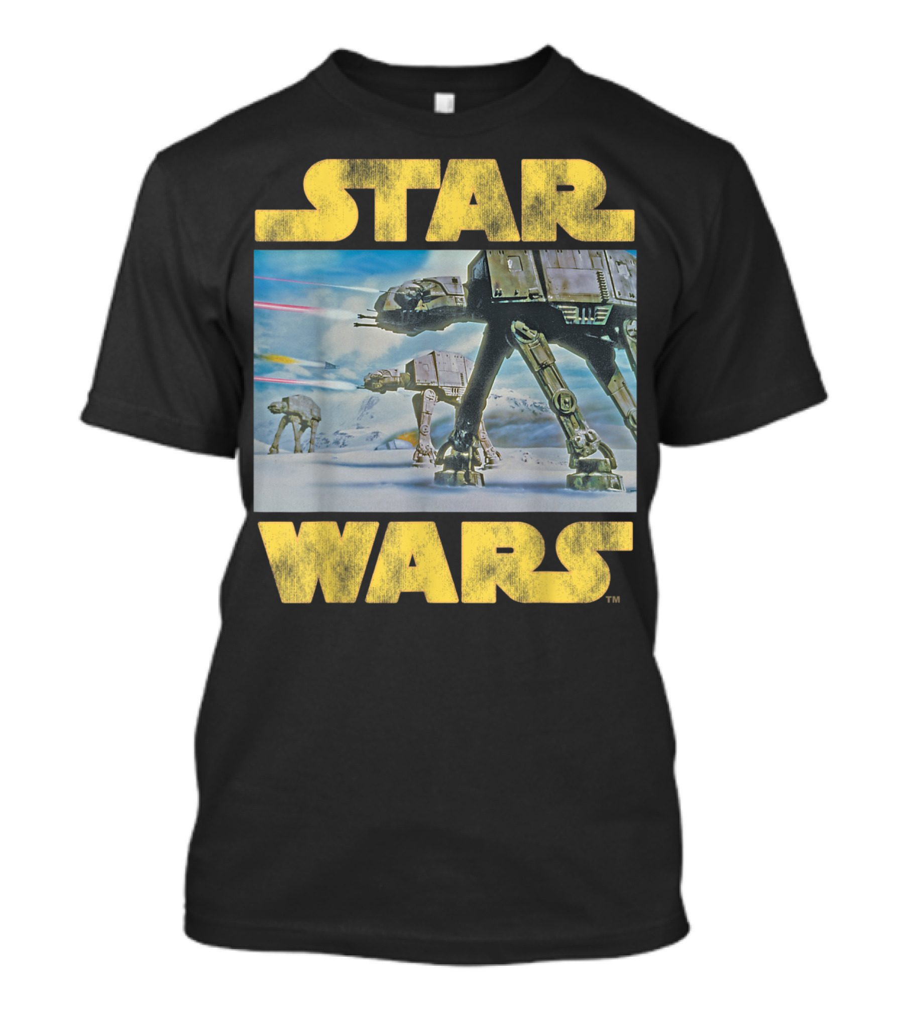Star Wars Vintage Imperial AT-AT Battle Of Hoth Scene T-Shirt