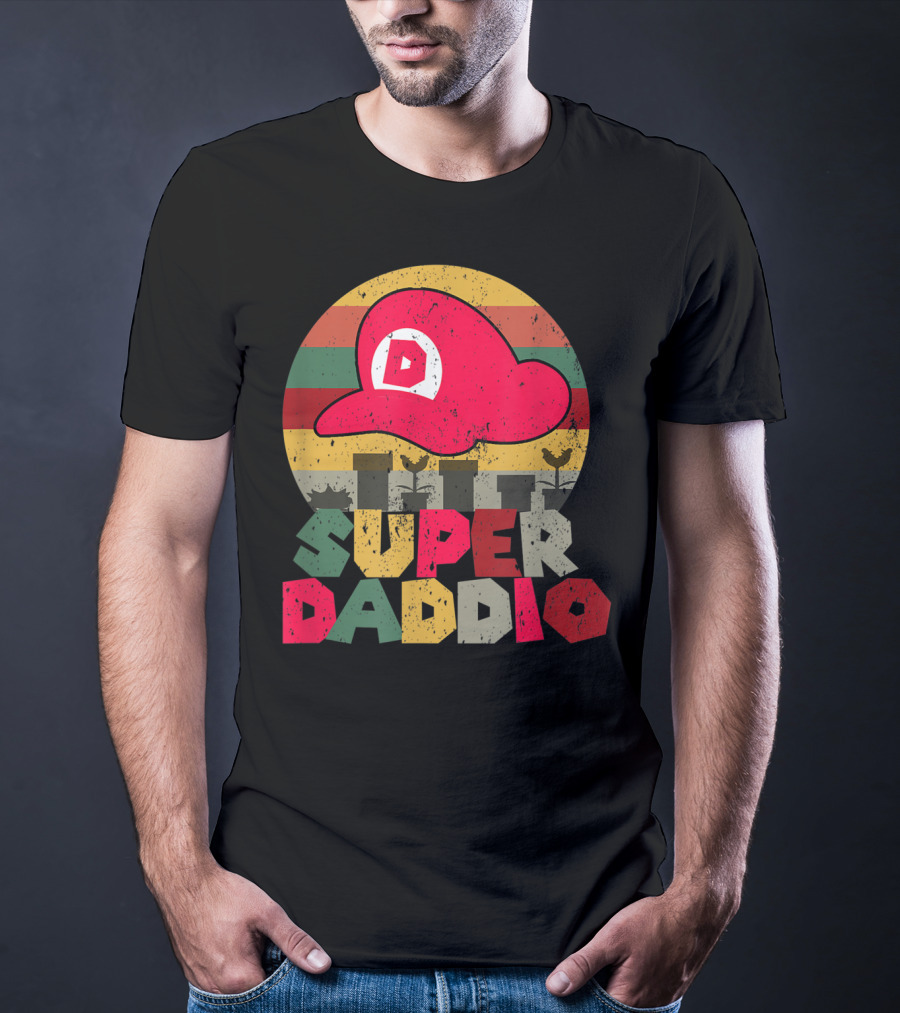 Super Daddio Retro Gamer Dad Hat T-Shirt