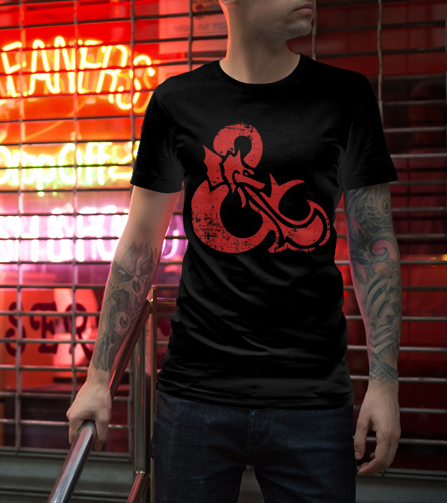 Dungeons And Dragons Red Ampersand Dragon T-Shirt