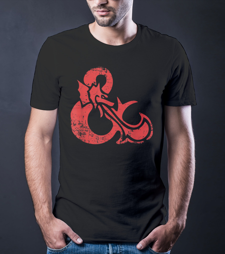 Dungeons And Dragons Red Ampersand Dragon T-Shirt