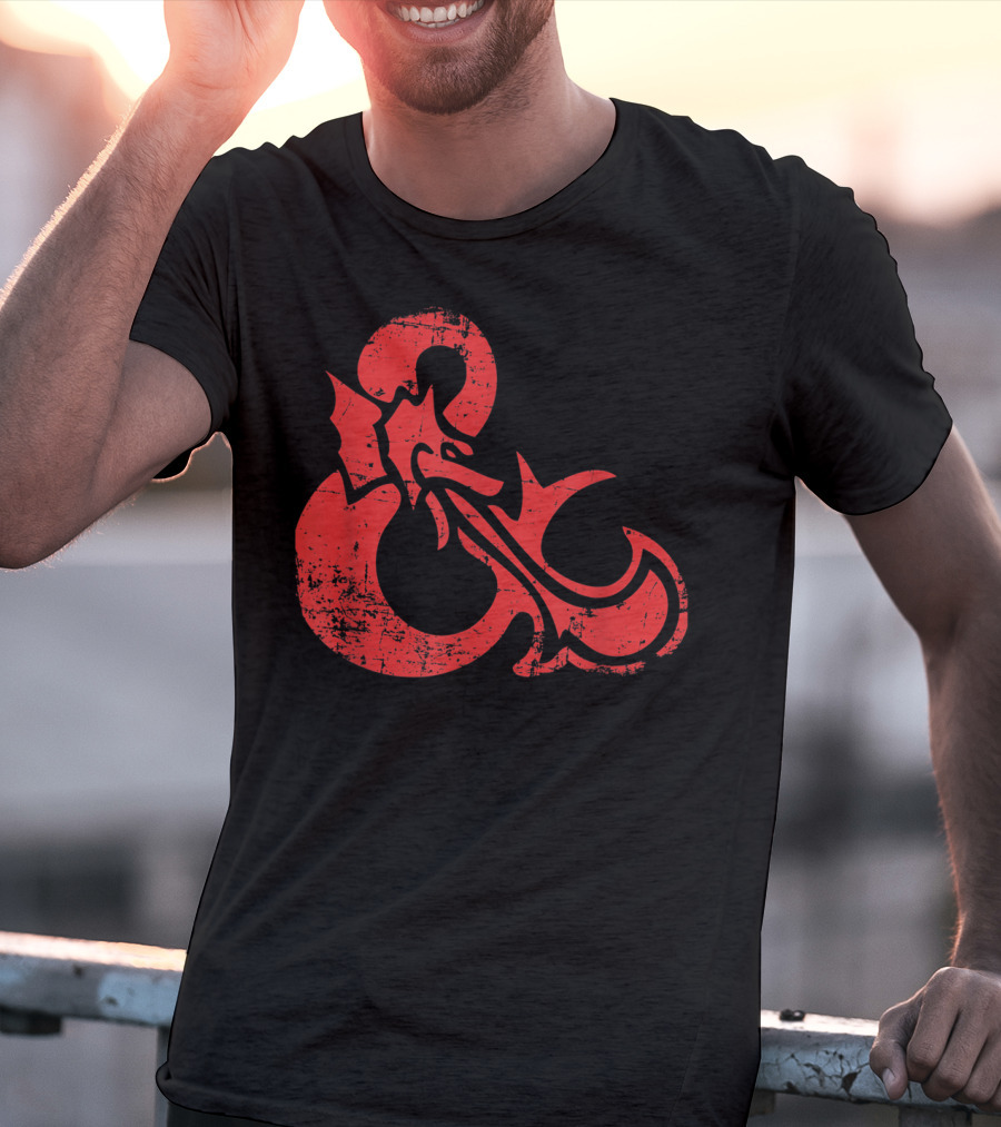 Dungeons And Dragons Red Ampersand Dragon T-Shirt