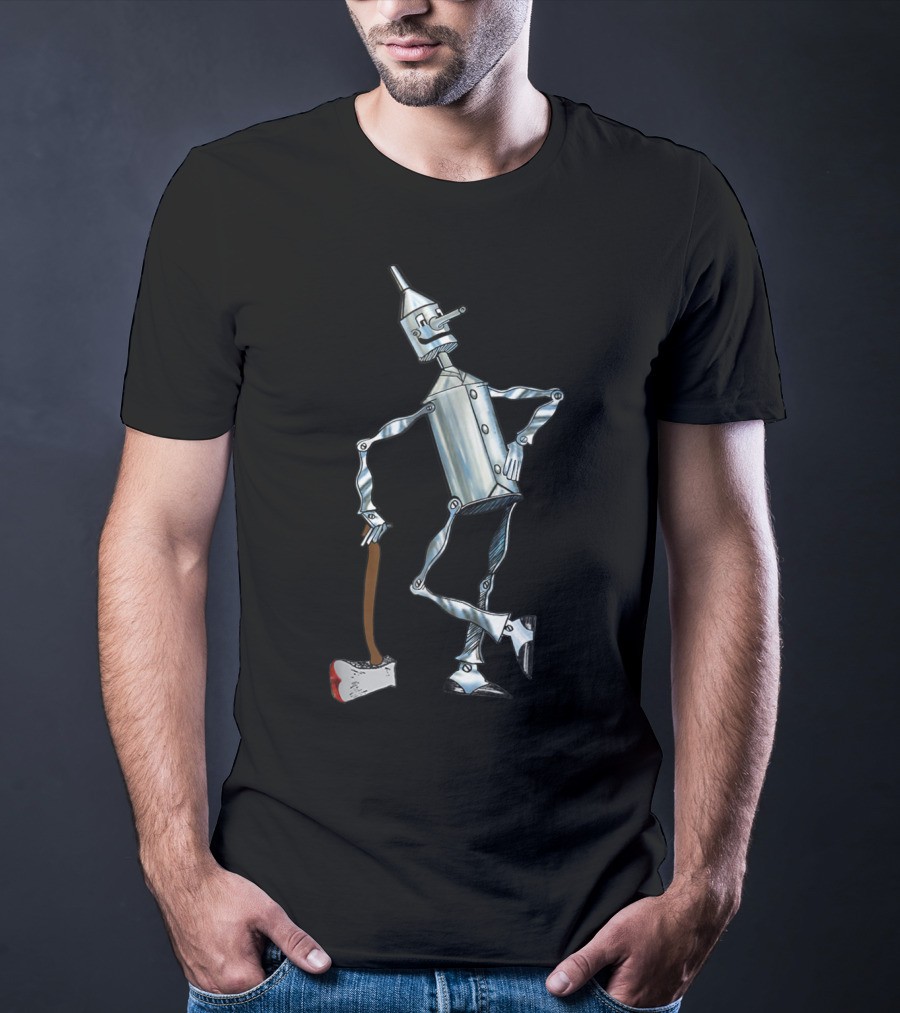 Tin Man Wizard Of Oz Tin Woodsman With Axe T-Shirt