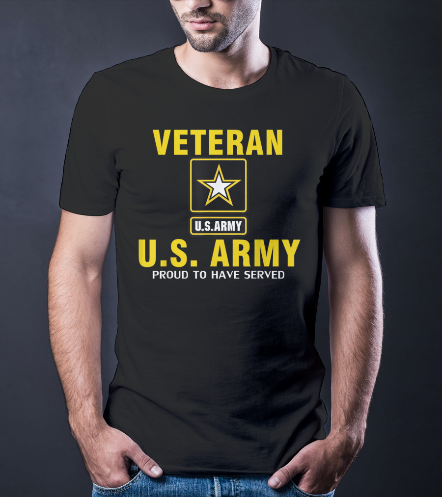 Veteran U.S. Army Proud To Have Served Star Emblem T-Shirt
